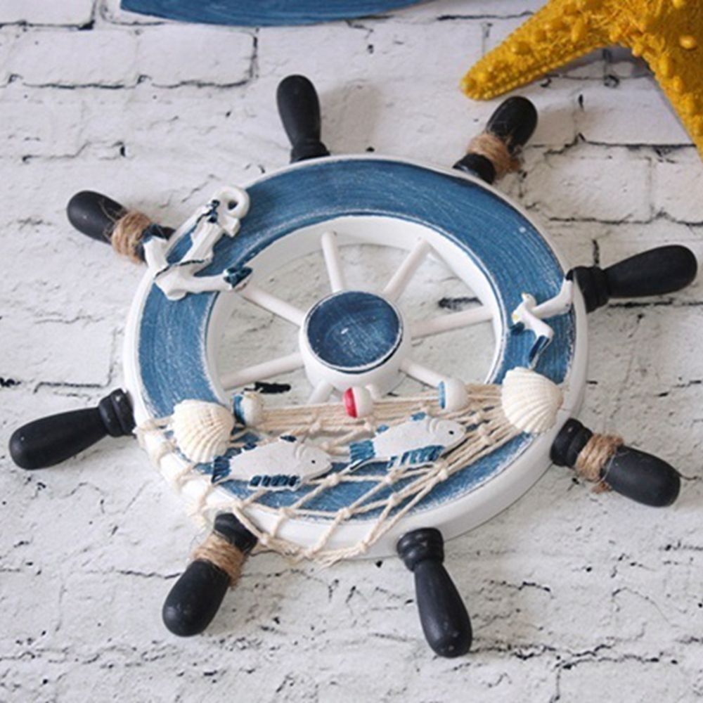 Dekoracja w stylu vintage: 9-c – Fishing Boat Steering Wheel recenzja i cena