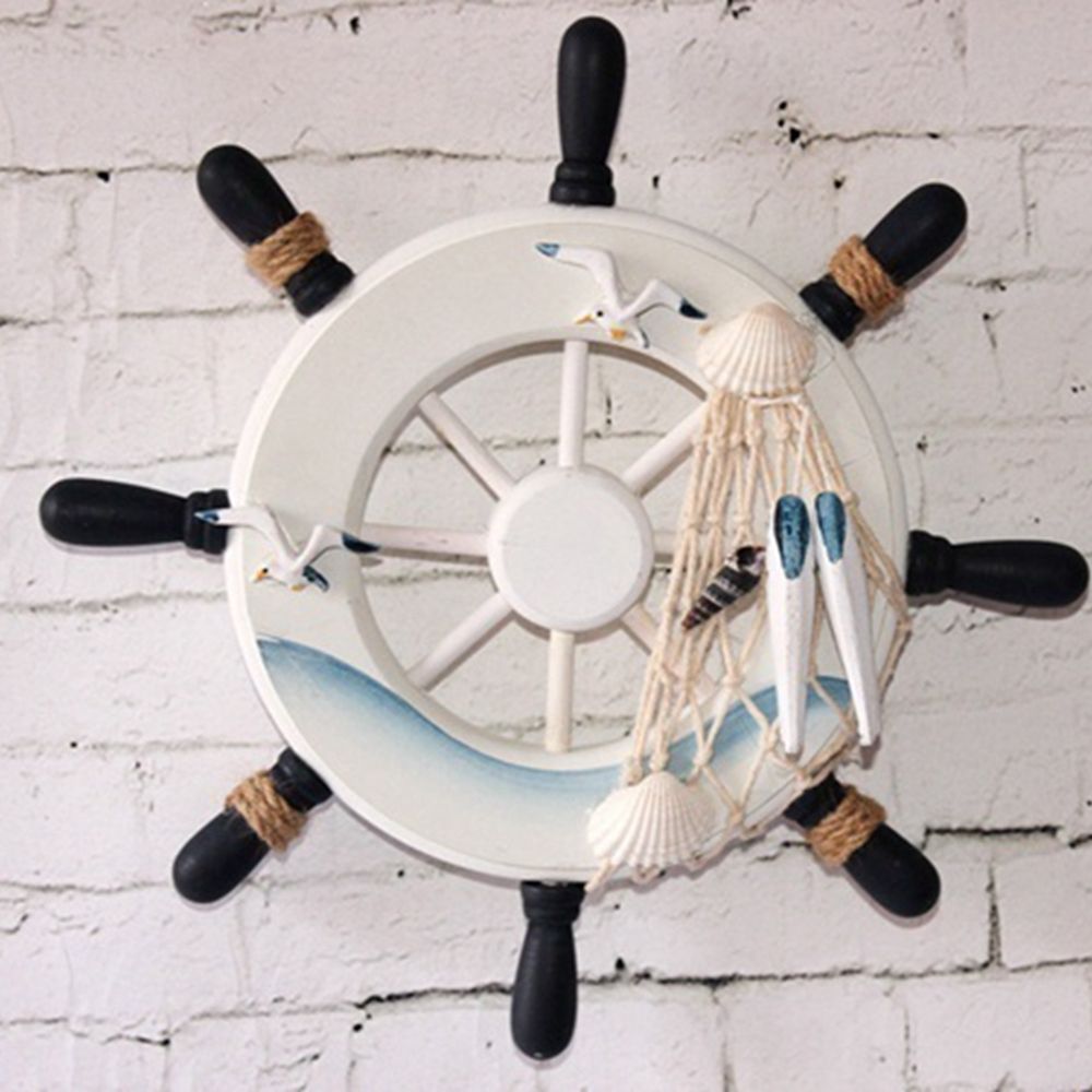 Dekoracja w stylu vintage: 9-c – Fishing Boat Steering Wheel recenzja i cena