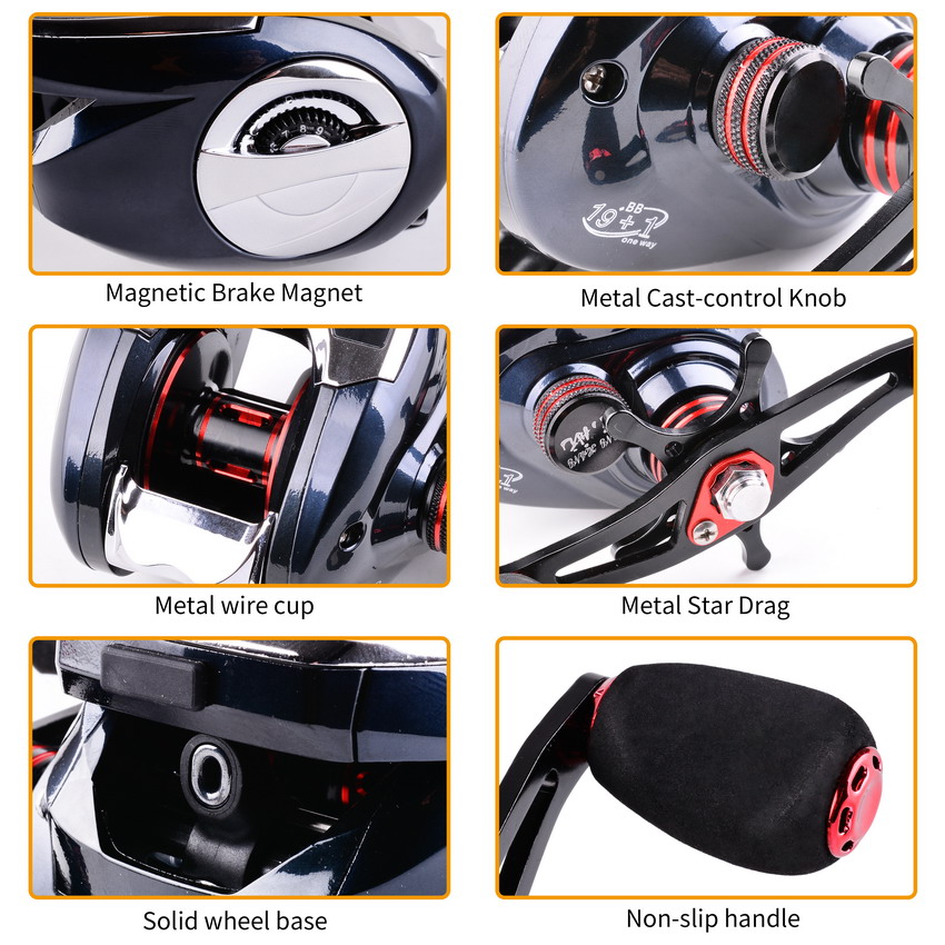 8.0:1 19 + 1BB kołowrotek lewy – Fishing Boat Steering Wheel recenzja i cena